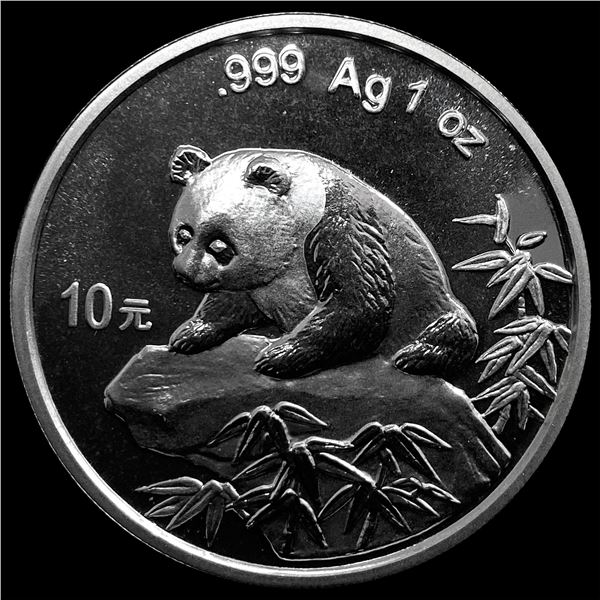 1999 1oz Silve China Panda 10 Yuan CHOICE PROOF