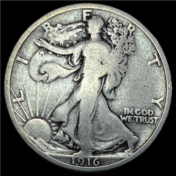 1916 Walking Liberty Half Dollar NICELY CIRCULATED