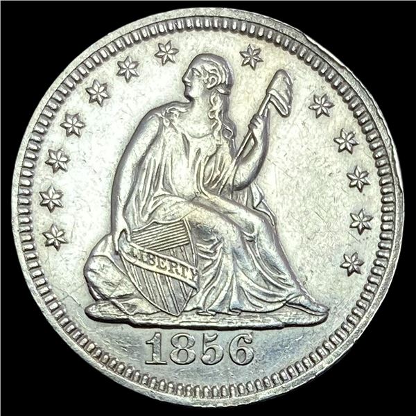 1856 Seated Liberty Quarter CLOSELY UNCIRCULATED