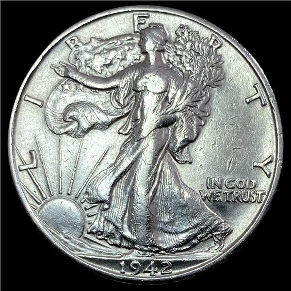 1942-D Walking Liberty Half Dollar CLOSELY UNCIRCULATED