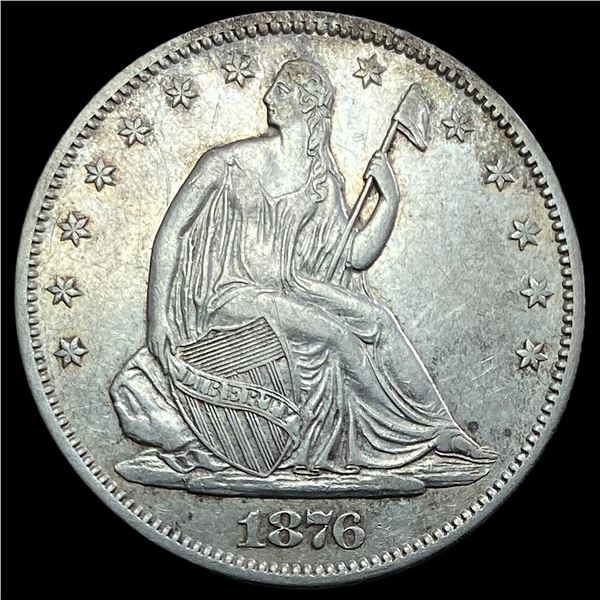 1876-S Seated Liberty Half Dollar CLOSELY UNCIRCULATED