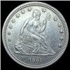 Image 1 : 1861 Seated Liberty Quarter CLOSELY UNCIRCULATED