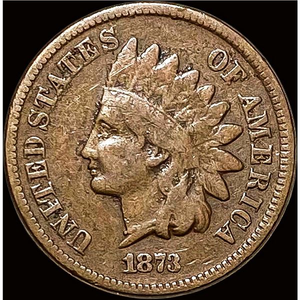 1873 Indian Head Cent NICELY CIRCULATED