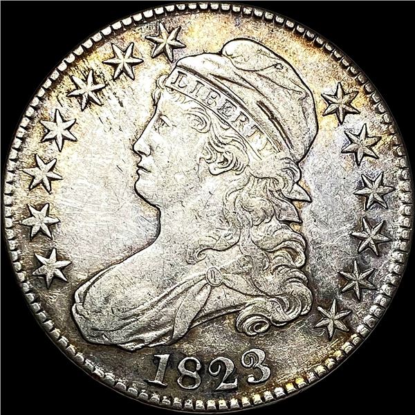 1823 Capped Bust Half Dollar NEARLY UNCIRCULATED