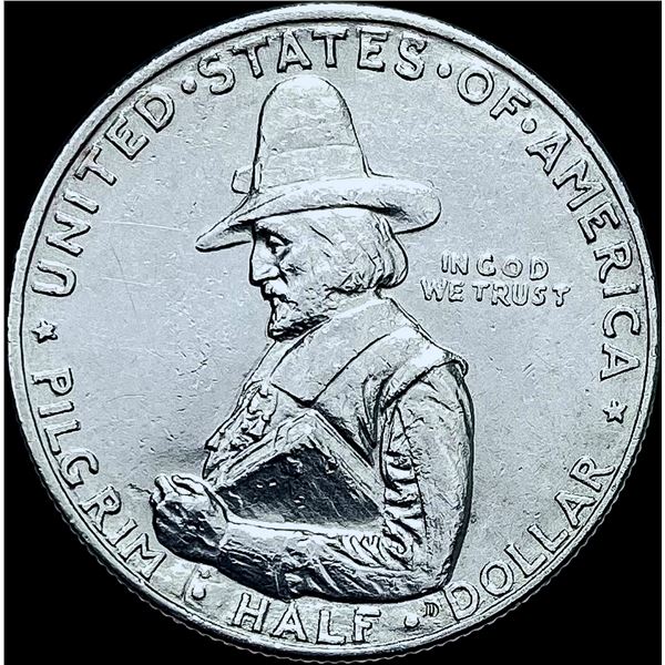 1920 Silver Pilgrim Half Dollar CHOICE AU