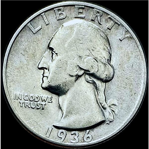 1936-D Silver Washington Quarter CHOICE AU