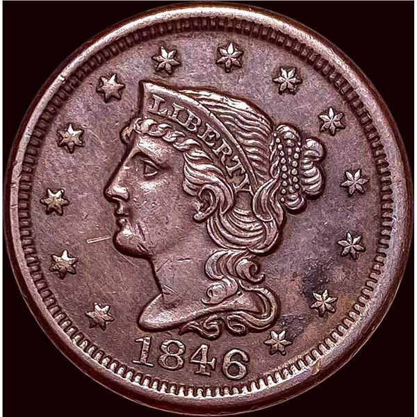 1846 Braided Hair Large Cent CLOSELY UNCIRCULATED