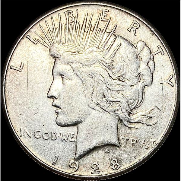 1928-S Silver Peace Dollar NEARLY UNCIRCULATED