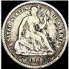 Image 1 : 1861 Seated Liberty Half Dime NICELY CIRCULATED