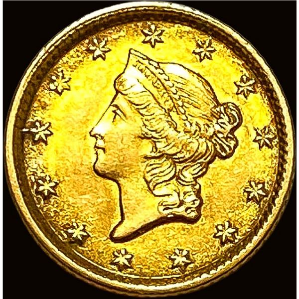 1854 Gold $1 Type 1 Liberty Head CLOSELY UNCIRCULATED