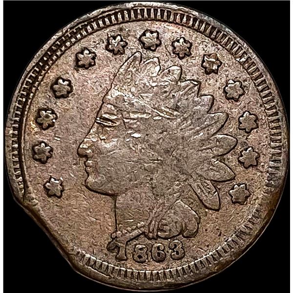 1863 Civil War Token - Planing Mill NEARLY UNCIRCULATED