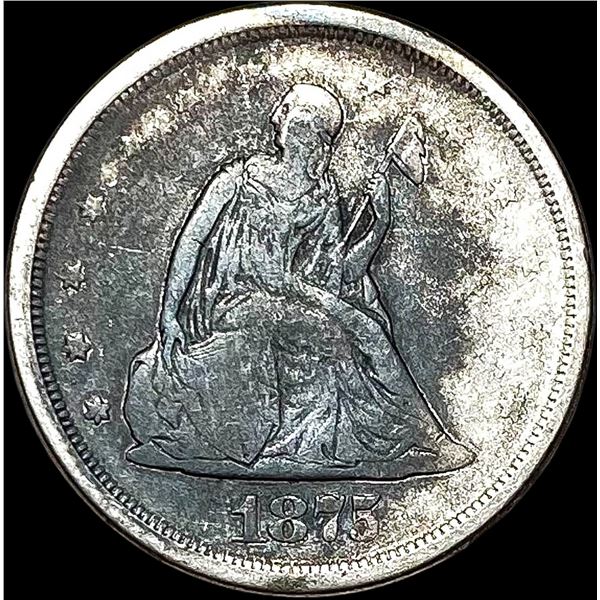 1875-S Silver Twenty Cent Piece LIGHTLY CIRCULATED
