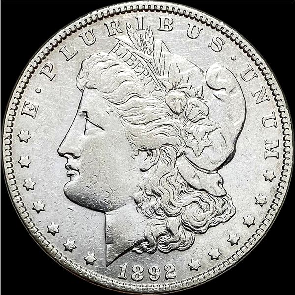 1892 Silver Morgan Dollar NEARLY UNCIRCULATED