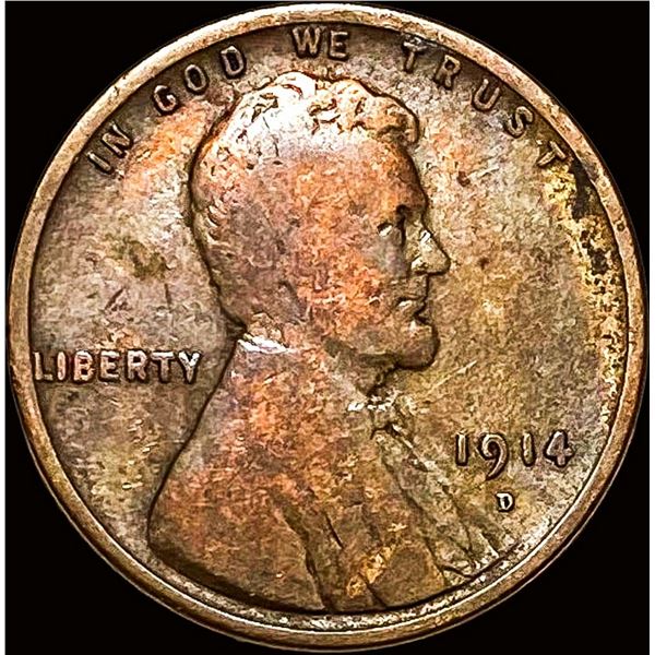 1914-D Lincoln Wheat Cent NICELY CIRCULATED