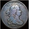 Image 1 : 1806 Drapped Bust Half Cent ABOUT UNCIRCULATED