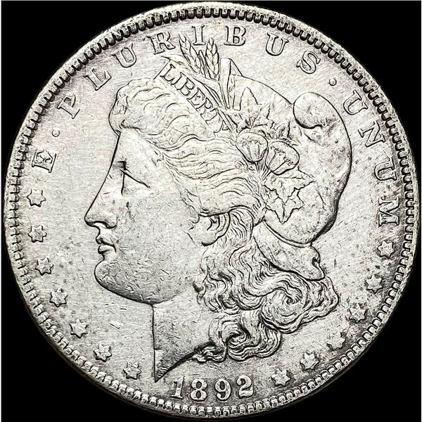1892 Silver Morgan Dollar NEARLY UNCIRCULATED