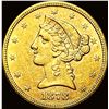 Image 1 : 1878 Liberty Head Half Eagle $5 Gold UNCIRCULATED