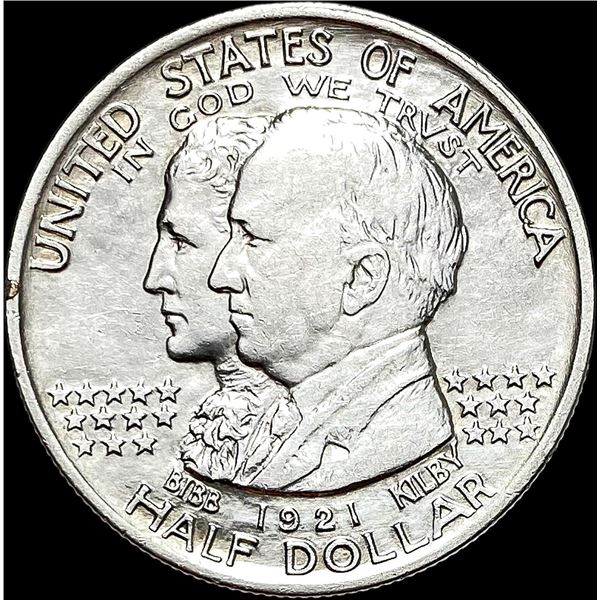 1921 Silver Alabama Half Dollar CLOSELY UNCIRCULATED