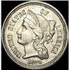 Image 1 : 1870 Nickel Three-Cent Piece CHOICE AU