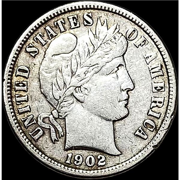 1902-S Silver Barber Dime CLOSELY UNCIRCULATED