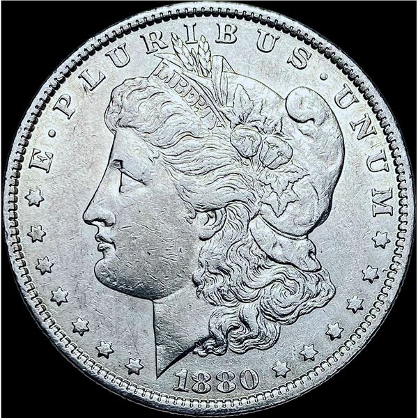 1880-O Micro O Silver Morgan Dollar CHOICE AU