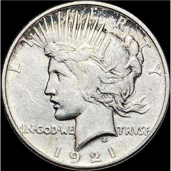 1921 Silver Peace Dollar NEARLY UNCIRCULATED