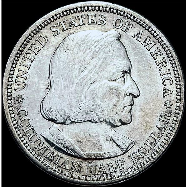 1892 Silver Columbian Expositon Half Dollar CHOICE AU
