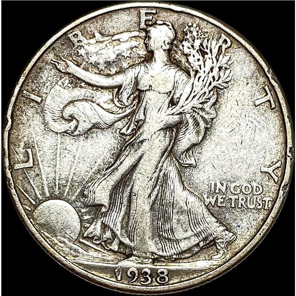 1938-D Walking Liberty Half Dollar NEARLY UNCIRCULATED