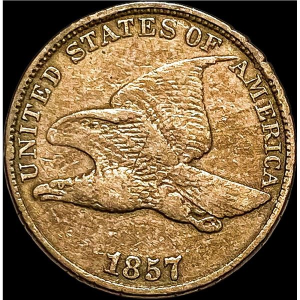 1857 Flying Eagle Cent NEARLY UNCIRCULATED