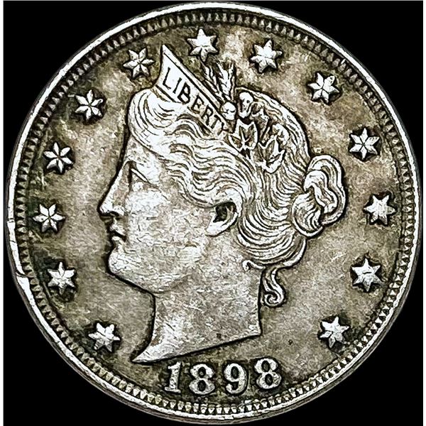 1898 Liberty Head Nickel NEARLY UNCIRCULATED