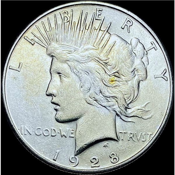 1928-S Silver Peace Dollar CHOICE AU