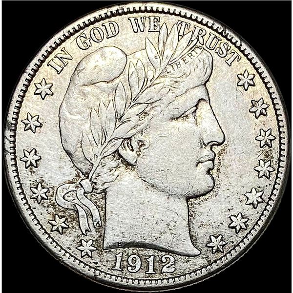 1912-D Silver Barber Half Dollar NEARLY UNCIRCULATED