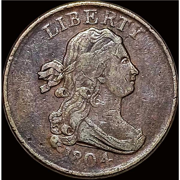1804 Draped Bust Half Cent NEARLY UNCIRCULATED