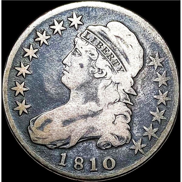 1810 Capped Bust Half Dollar LIGHTLY CIRCULATED