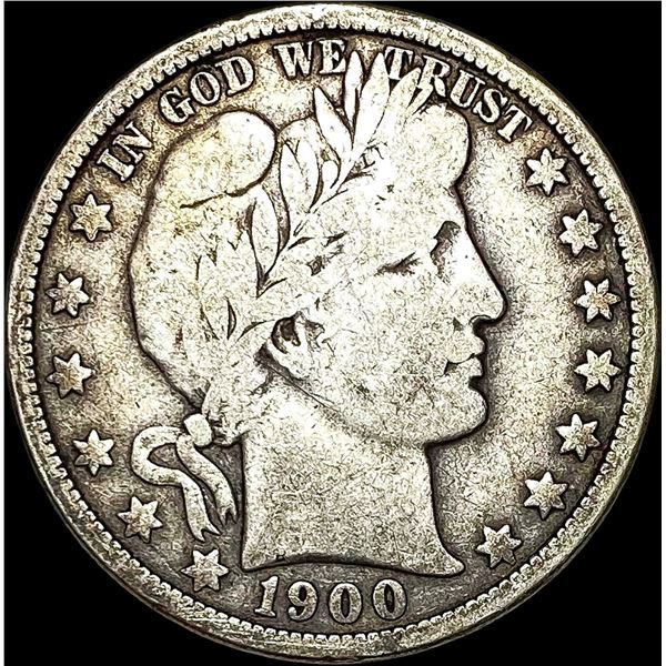 1900-O Silver Barber Half Dollar NICELY CIRCULATED