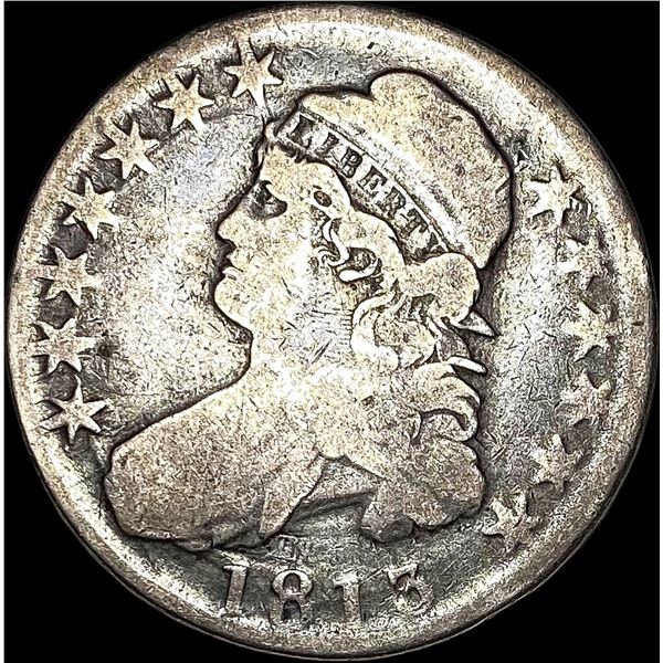 1813 Capped Bust Silver Half Dollar NICELY CIRCULATED