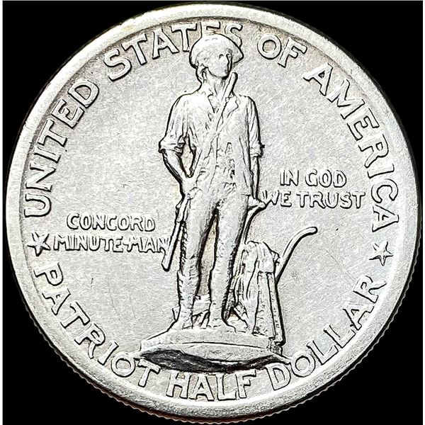 1925 Lexington-Concord Half Dollar NEARLY UNCIRCULATED