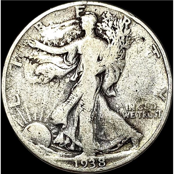 1938-D Walking Liberty Half Dollar NICELY CIRCULATED