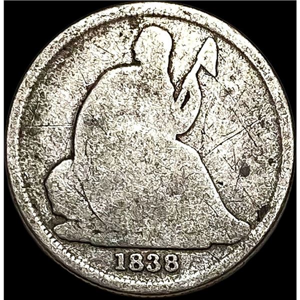 1838-O Seated Liberty Dime NICELY CIRCULATED