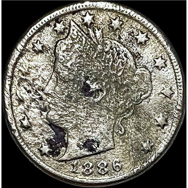 1886 Liberty Head Nickel NICELY CIRCULATED