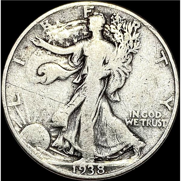 1938-D Walking Liberty Half Dollar NICELY CIRCULATED
