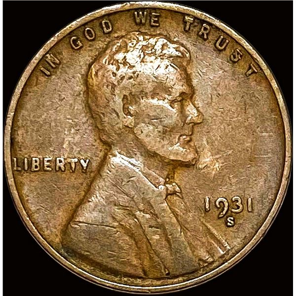 1931-S Lincoln Wheat Cent NEARLY UNCIRCULATED