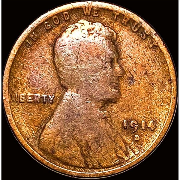 1914-D Lincoln Wheat Cent NICELY CIRCULATED