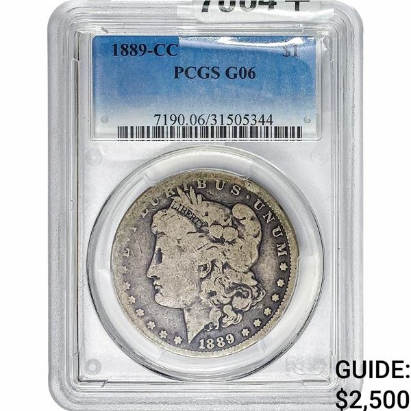 1889-CC Morgan Silver Dollar PCGS G06