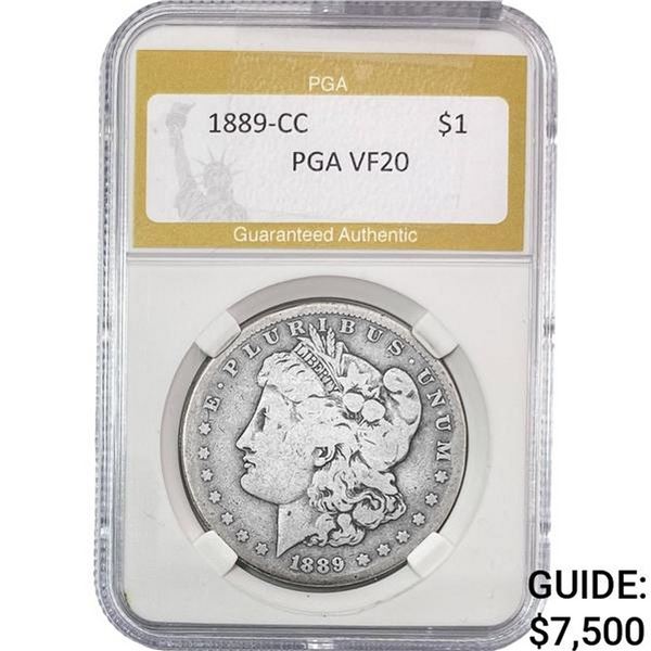 1889-CC Morgan Silver Dollar PGA VF20