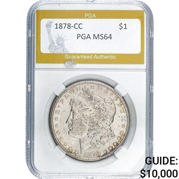 1878-CC Morgan Silver Dollar PGA MS64