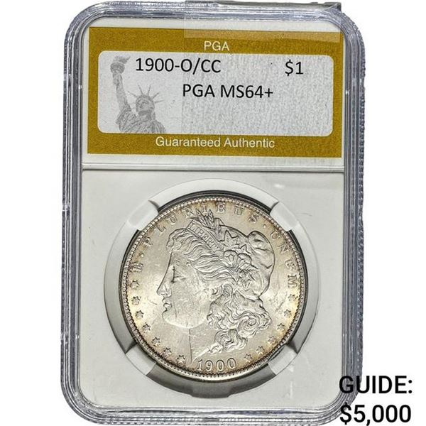 1900-O/CC Morgan Silver Dollar PGA MS64+