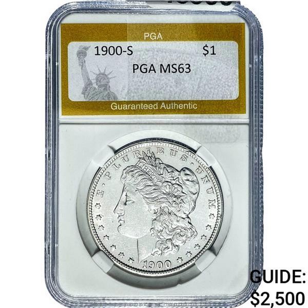 1900-S Morgan Silver Dollar PGA MS63