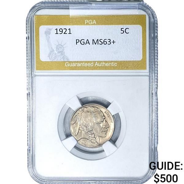1921 Buffalo Nickel PGA MS63+