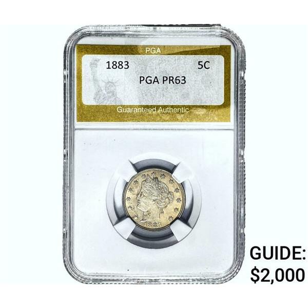 1883 Liberty Victory Nickel PGA PR63
